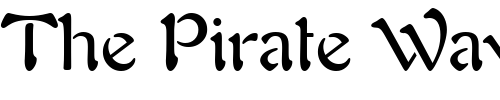 Font : Freeform-721-BT Custom Text : The Pirate Way Test your own text here Click to download or to view this font on a tshirt that can be custom printed in Bali