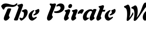 Font : Freeform-721-Black-Italic-BT Custom Text : The Pirate Way Test your own text here Click to download or to view this font on a tshirt that can be custom printed in Bali