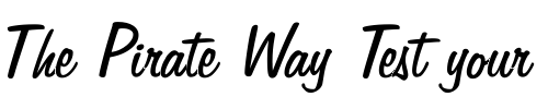 Font : Freehand575 Custom Text : The Pirate Way Test your own text here Click to download or to view this font on a tshirt that can be custom printed in Bali