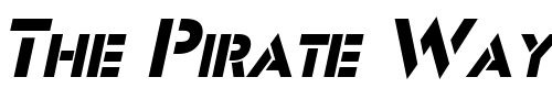 Font : Freeport-Oblique Custom Text : The Pirate Way Test your own text here Click to download or to view this font on a tshirt that can be custom printed in Bali