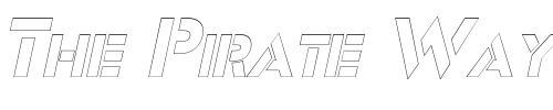 Font : FreeportOutline-Oblique Custom Text : The Pirate Way Test your own text here Click to download or to view this font on a tshirt that can be custom printed in Bali
