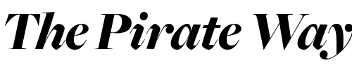 Font : FreightBigBlackItalic Custom Text : The Pirate Way Test your own text here Click to download or to view this font on a tshirt that can be custom printed in Bali