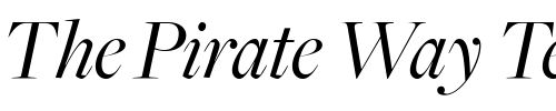 Font : FreightBigBookItalic Custom Text : The Pirate Way Test your own text here Click to download or to view this font on a tshirt that can be custom printed in Bali