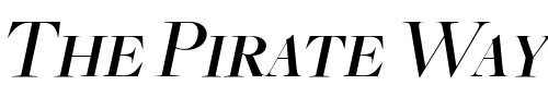 Font : FreightBigMediumItalicSC Custom Text : The Pirate Way Test your own text here Click to download or to view this font on a tshirt that can be custom printed in Bali
