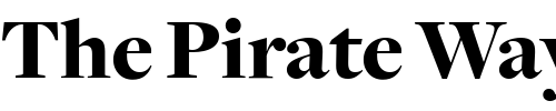 Font : FreightDispBlack Custom Text : The Pirate Way Test your own text here Click to download or to view this font on a tshirt that can be custom printed in Bali