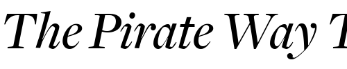 Font : FreightDispMediumItalic Custom Text : The Pirate Way Test your own text here Click to download or to view this font on a tshirt that can be custom printed in Bali