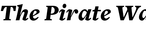 Font : FreightText-BlackItalic Custom Text : The Pirate Way Test your own text here Click to download or to view this font on a tshirt that can be custom printed in Bali