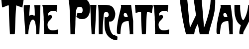 Font : FrenchBeanCondensed Custom Text : The Pirate Way Test your own text here Click to download or to view this font on a tshirt that can be custom printed in Bali
