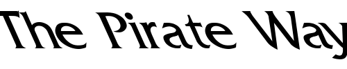 Font : Fritz-Quadrata-Lefty Custom Text : The Pirate Way Test your own text here Click to download or to view this font on a tshirt that can be custom printed in Bali