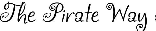 Font : FrivolousRegular Custom Text : The Pirate Way Test your own text here Click to download or to view this font on a tshirt that can be custom printed in Bali
