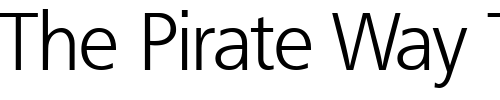 Font : FruchtigLightDB-Normal Custom Text : The Pirate Way Test your own text here Click to download or to view this font on a tshirt that can be custom printed in Bali