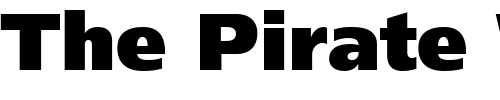 Font : Frutiger-95-Ultra-Black Custom Text : The Pirate Way Test your own text here Click to download or to view this font on a tshirt that can be custom printed in Bali