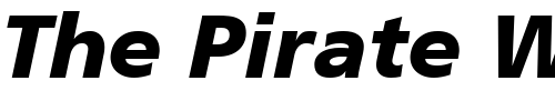 Font : Frutiger-CE-76-Black-Italic Custom Text : The Pirate Way Test your own text here Click to download or to view this font on a tshirt that can be custom printed in Bali