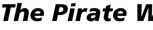 Font : Frutiger76-Black-Italic Custom Text : The Pirate Way Test your own text here Click to download or to view this font on a tshirt that can be custom printed in Bali