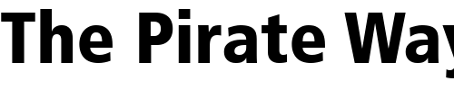 Font : Frutiger77-CondensedBlack Custom Text : The Pirate Way Test your own text here Click to download or to view this font on a tshirt that can be custom printed in Bali