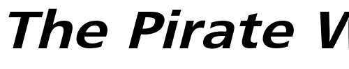 Font : FrutigerExtObl Custom Text : The Pirate Way Test your own text here Click to download or to view this font on a tshirt that can be custom printed in Bali