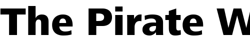 Font : FrutigerNext-LT-Heavy Custom Text : The Pirate Way Test your own text here Click to download or to view this font on a tshirt that can be custom printed in Bali