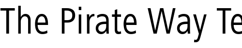 Font : FrutigerNextLT-RegularCn Custom Text : The Pirate Way Test your own text here Click to download or to view this font on a tshirt that can be custom printed in Bali