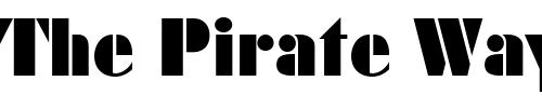 Font : FujiyamaBlack Custom Text : The Pirate Way Test your own text here Click to download or to view this font on a tshirt that can be custom printed in Bali