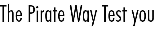 Font : FunctionCondLH-Regular Custom Text : The Pirate Way Test your own text here Click to download or to view this font on a tshirt that can be custom printed in Bali