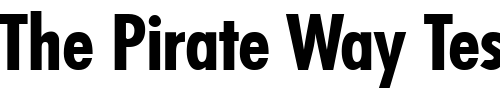 Font : FunctionCondTwo-Bold Custom Text : The Pirate Way Test your own text here Click to download or to view this font on a tshirt that can be custom printed in Bali