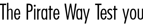 Font : FutoralConLiDB-Normal Custom Text : The Pirate Way Test your own text here Click to download or to view this font on a tshirt that can be custom printed in Bali