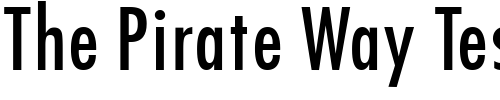 Font : Futura-Condensed-Demi-Regular Custom Text : The Pirate Way Test your own text here Click to download or to view this font on a tshirt that can be custom printed in Bali