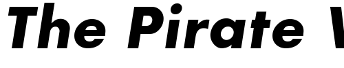 Font : Futura-ICG-BoldOblique Custom Text : The Pirate Way Test your own text here Click to download or to view this font on a tshirt that can be custom printed in Bali