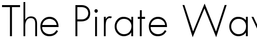 Font : Futura-ICG-Light Custom Text : The Pirate Way Test your own text here Click to download or to view this font on a tshirt that can be custom printed in Bali