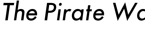 Font : Futura-ICG-Oblique Custom Text : The Pirate Way Test your own text here Click to download or to view this font on a tshirt that can be custom printed in Bali