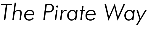 Font : Futura-Light-Italic-BT Custom Text : The Pirate Way Test your own text here Click to download or to view this font on a tshirt that can be custom printed in Bali