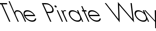 Font : Futura-Light-Lefty Custom Text : The Pirate Way Test your own text here Click to download or to view this font on a tshirt that can be custom printed in Bali