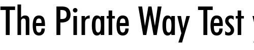 Font : Futura-Medium-Condensed-BT Custom Text : The Pirate Way Test your own text here Click to download or to view this font on a tshirt that can be custom printed in Bali