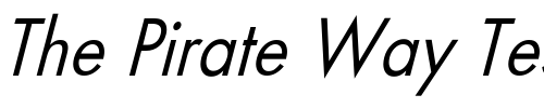 Font : FuturaCndObl-No Custom Text : The Pirate Way Test your own text here Click to download or to view this font on a tshirt that can be custom printed in Bali