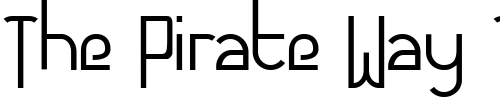 Font : Futurex---AlternatLC Custom Text : The Pirate Way Test your own text here Click to download or to view this font on a tshirt that can be custom printed in Bali