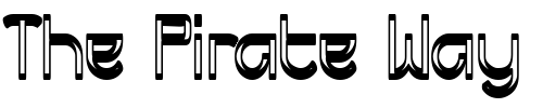 Font : Futurex-Dropshaft Custom Text : The Pirate Way Test your own text here Click to download or to view this font on a tshirt that can be custom printed in Bali