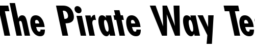 Font : FuturistLeftyCondensed-Bold Custom Text : The Pirate Way Test your own text here Click to download or to view this font on a tshirt that can be custom printed in Bali