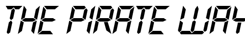 Font : FutyBecker-Italic Custom Text : The Pirate Way Test your own text here Click to download or to view this font on a tshirt that can be custom printed in Bali