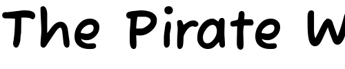 Font : FuzzyBubblesROB-Bold Custom Text : The Pirate Way Test your own text here Click to download or to view this font on a tshirt that can be custom printed in Bali