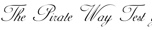 Font : GE-Adina-Script-Normal Custom Text : The Pirate Way Test your own text here Click to download or to view this font on a tshirt that can be custom printed in Bali