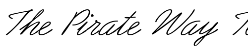 Font : GE-Arabesque-Script-Italic Custom Text : The Pirate Way Test your own text here Click to download or to view this font on a tshirt that can be custom printed in Bali