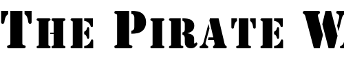 Font : GE-Army-Block-Caps Custom Text : The Pirate Way Test your own text here Click to download or to view this font on a tshirt that can be custom printed in Bali