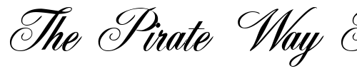 Font : GE-Fleurish Custom Text : The Pirate Way Test your own text here Click to download or to view this font on a tshirt that can be custom printed in Bali