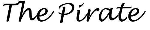 Font : GE-Handsome-Script-Normal Custom Text : The Pirate Way Test your own text here Click to download or to view this font on a tshirt that can be custom printed in Bali