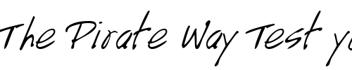 Font : GE-HandyScript Custom Text : The Pirate Way Test your own text here Click to download or to view this font on a tshirt that can be custom printed in Bali
