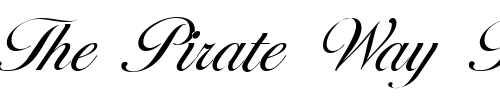 Font : GE-LaraScript Custom Text : The Pirate Way Test your own text here Click to download or to view this font on a tshirt that can be custom printed in Bali
