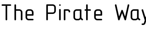 Font : GOST-type-B Custom Text : The Pirate Way Test your own text here Click to download or to view this font on a tshirt that can be custom printed in Bali