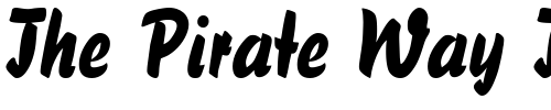 Font : GabrielaBecker Custom Text : The Pirate Way Test your own text here Click to download or to view this font on a tshirt that can be custom printed in Bali