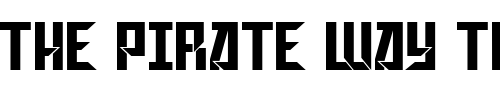 Font : Gagarin-Star-Mix Custom Text : The Pirate Way Test your own text here Click to download or to view this font on a tshirt that can be custom printed in Bali
