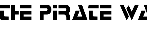 Font : Galactican Custom Text : The Pirate Way Test your own text here Click to download or to view this font on a tshirt that can be custom printed in Bali